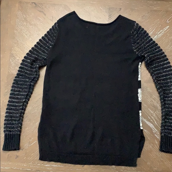 Princess Vera black, silver & cream fair isle pullover sweater Size S - Picture 5 of 8